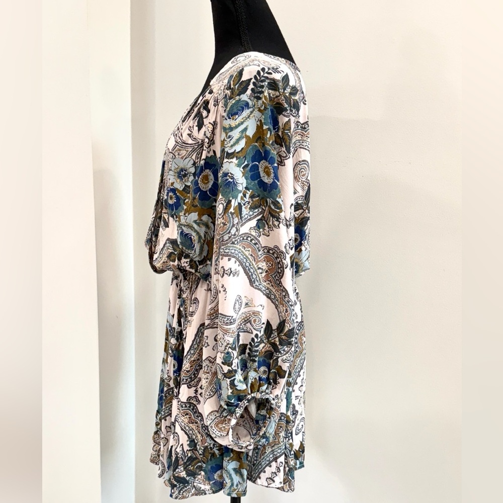 Free People HIGH PLAINS DOLMAN SLEEVE
PRINTED MINI DRESS size S - Picture 4 of 5